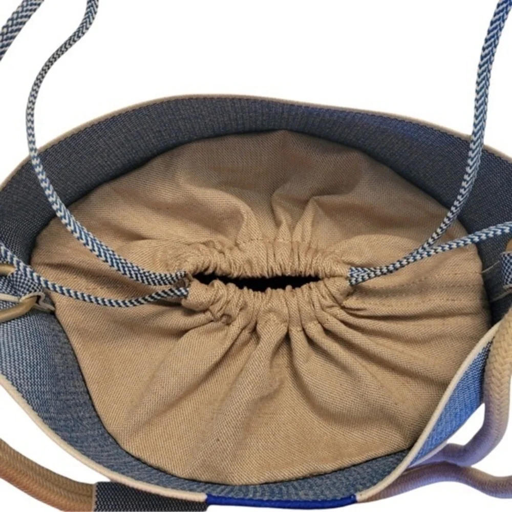 Rothy's The Pail Drawstring Bag in Indigo Cloud - Picture 7 of 10